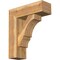Ekena Millwork Balboa Block Rough Sawn Bracket w/ Offset Brace, Western Red Cedar, 8"W x 24"D x 28"H BKT0806X24X28BOA05RWR - alternate 1